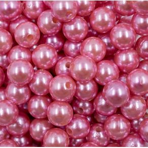 Perola com Furo 12Mm Rosa 50G