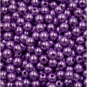 Perola com Furo 8Mm 227 Roxo Cl50g Perola com Furo 8Mm 227 Roxo Cl50g