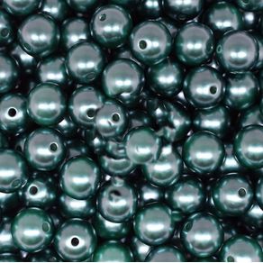 Perola com Furo 12Mm Verde Esc 50G Perola com Furo 12Mm Verde Esc 50G