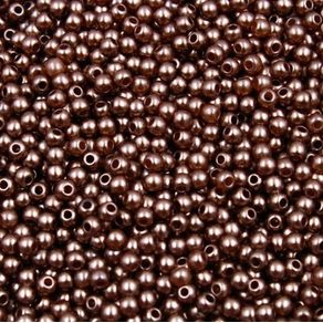 Perola com Furo 3Mm Marrom 50G