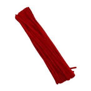 Hastes de Chenile 407B Vermelho C/100Und Hastes de Chenile 407B Vermelho C/100Und