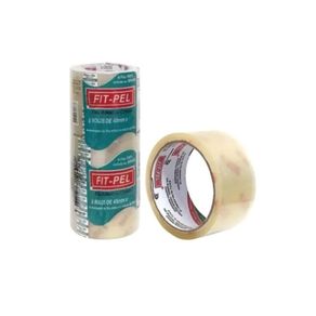 Fita Adesiva 45Mmx45m Cristal C/5Und Fitpel Fita Adesiva 45Mmx45m Cristal C/5Und Fitpel
