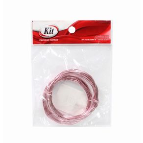 Arame Aluminio 0.80Mm Rosa C/10Mts