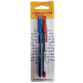 Esferografica 07 (Fina) Bl/2 1Azul/1Verm