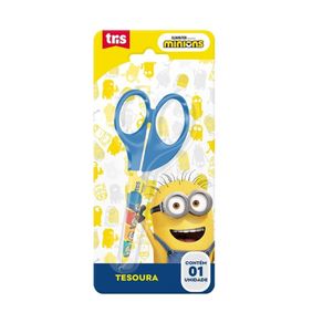 Tesoura Esc Minions Lam Dec 13Cm Und Bl Tesoura Esc Minions Lam Dec 13Cm Und Bl