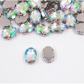 Chaton Engramp Oval 10X14mm Light Peach 976 C/10Und Chaton Engramp Oval 10X14mm Light Peach 976 C/10Und