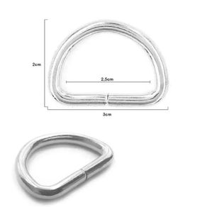 Meia Argola de Metal 150857 25Mm Niq C/10Und