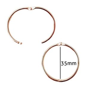 Argola Articulada 35 Ouro 10Und Luli