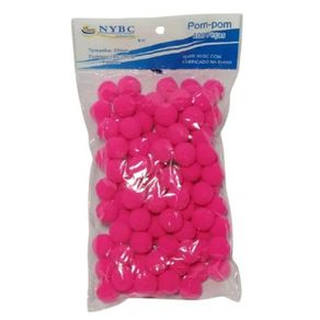 Pompom-S 20Mm 03 Rosa Pink Flore C/100Und Pompom-S 20Mm 03 Rosa Pink Flore C/100Und