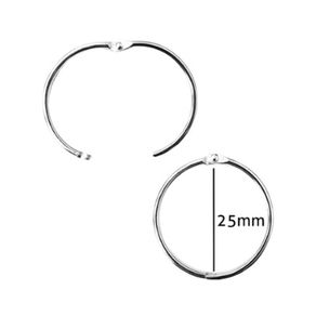 Argola Articulada 25 Niquel 10Und Luli Argola Articulada 25 Niquel 10Und Luli