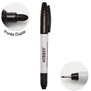 Marcador Permanente P.Dupla Pto Und