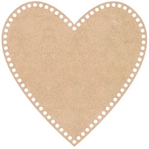 Base Croche 3Mm Coracao 30X30cm Und