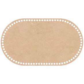 Base Croche 3Mm Oval Arredondada 40X22cm Und Base Croche 3Mm Oval Arredondada 40X22cm Und