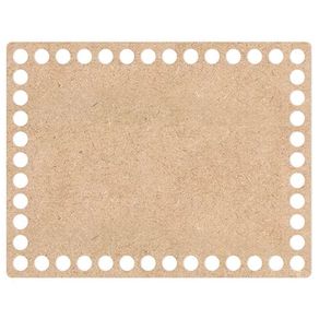 Base Croche 3Mm Retangular 15X12cm Und Base Croche 3Mm Retangular 15X12cm Und