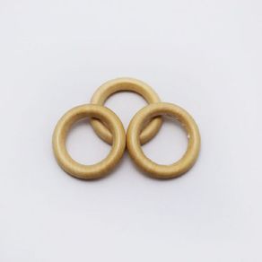 Argola de Madeira Tam 0 C/50Und Marfim