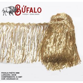 Franja de Paete 20Cm N 3 Dourado 23 Franja de Paete 20Cm N 3 Dourado 23