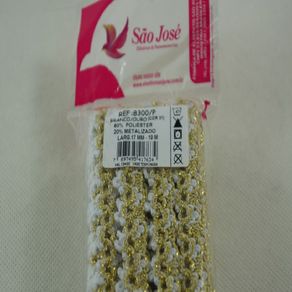 Renda 8300 Cor Bco/Ouro