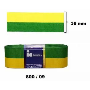Fita Bandeira Brasileira - 40Mm Ordem 800 N.9 Cor 01 10Mt Fita Bandeira Brasileira - 40Mm Ordem 800 N.9 Cor 01 10Mt