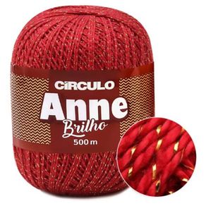 Anne 500Mt 3528 Brilho Ouro Verm Carmim Anne 500Mt 3528 Brilho Ouro Verm Carmim