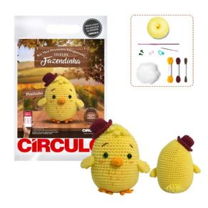 Kit Amigurimi Fazendinha-Cor Pintinho Kit Amigurimi Fazendinha-Cor Pintinho