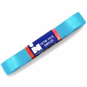 Fita Cetim Najar N.3 Poliester 12 Azul 10Mt
