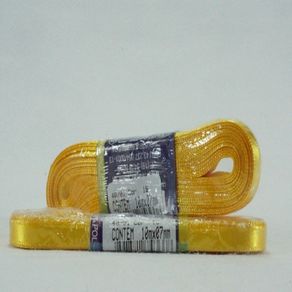 Fita Cetim Najar N.1 Poliester 15 Ouro 10Mt Fita Cetim Najar N.1 Poliester 15 Ouro 10Mt