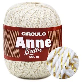 Anne 500Mt 8001 Brilho Ouro Bco Anne 500Mt 8001 Brilho Ouro Bco