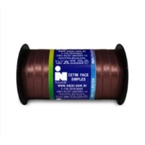 Fita Cetim Najar N.00 Poliester 34 Cafe 100Mt Fita Cetim Najar N.00 Poliester 34 Cafe 100Mt
