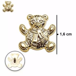 Botao 6097 Ursinho Dourado 25Und