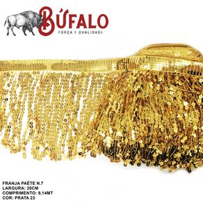 Franja de Paete 20Cm N 7 Dourado 24