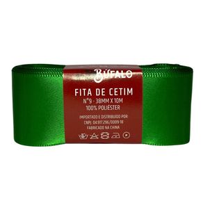 Fita Cetim Bufalo N.9 38Mm Vd Bandeirante 19 10Mt