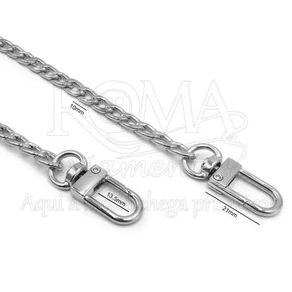 Alca  Bolsa Corrente C/Mosq 150867 0.8Cm C/120Cm Prata