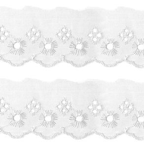 Bordado Ingles Ctb 5Cm 134 Mul 13,70Mt Bordado Ingles Ctb 5Cm 134 Mul 13,70Mt