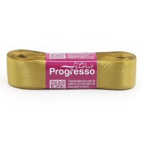 Fita Cetim Progresso N.5 1353 Dourado 10Mt