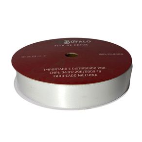 Fita Cetim Bufalo N.5 22Mm Branco 01 50Mt Fita Cetim Bufalo N.5 22Mm Branco 01 50Mt