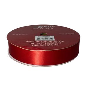 Fita Cetim Bufalo N.5 22Mm Vermelho 163 50Mt
