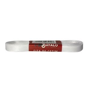 Fita Cetim Bufalo N.1 7Mm Branco 01 10Mt