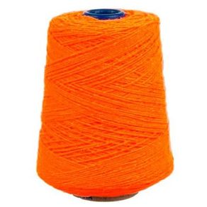 Barbante Algodao Cones 4/6 Laranja Neon 570Mt