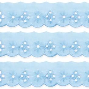 Bordado Ingles Bp075 2,5Cm 010 Azul 13,70Mt