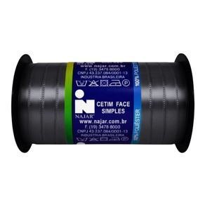 Fita Cetim Najar N.1 Poliester 75 Cinza 100Mt Fita Cetim Najar N.1 Poliester 75 Cinza 100Mt