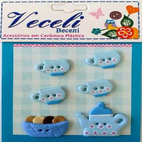 Kits C/Botoes Eb134106 Bule Azul