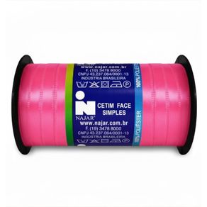 Fita Cetim Najar N.1 Poliester 84 Flamingo 100Mt