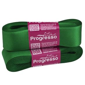 Fita Cetim Progresso N.07 217 Verde Bandeira 10Mt Fita Cetim Progresso N.07 217 Verde Bandeira 10Mt