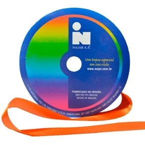 Fita Cetim Najar N.2 Poliester 40 Laranja 50Mt