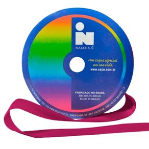Fita Cetim Najar N.2 Poliester 76 Rosa Profundo 50Mt Fita Cetim Najar N.2 Poliester 76 Rosa Profundo 50Mt