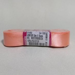 Fita Cetim Progresso N.3 1393 Coral 10Mt Fita Cetim Progresso N.3 1393 Coral 10Mt