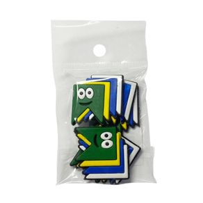 Apliq Emborrachado Bandeira Junina P Vd/Am/Az/Bco C/5Und