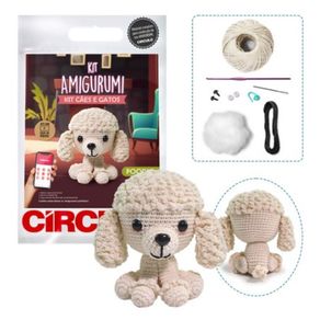 Kit Amigurimi Caes e Gatos-Cor 03 Kit Amigurimi Caes e Gatos-Cor 03