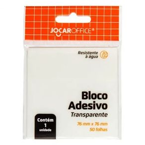 Bloco Ades Transp 76Mmx76mm 50F Cristal Bl