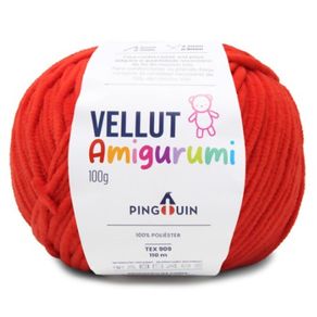 Vellut Amigurumi 9952 Morango Vivo 100G